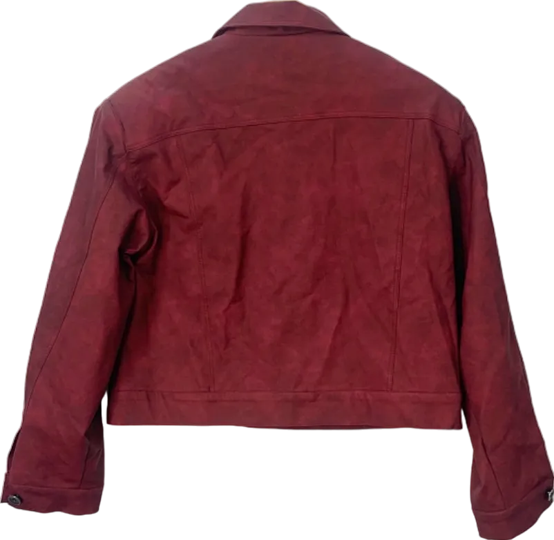 90's Product Red Faux Suede Jacket UK Size 12