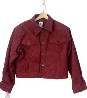 90's Product Red Faux Suede Jacket UK Size 12