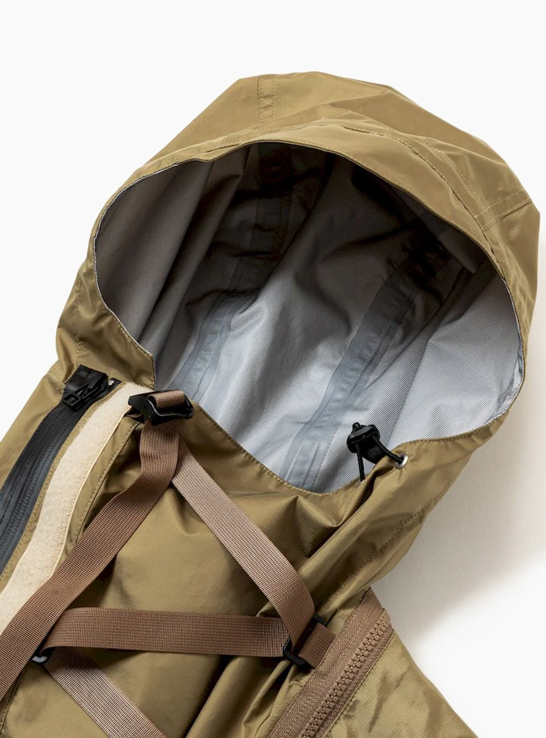 Air Circulation System Rain Jacket Coyote