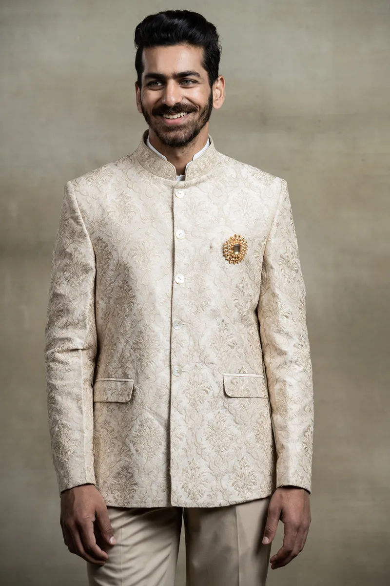 All Over Embroidered Bandhgala