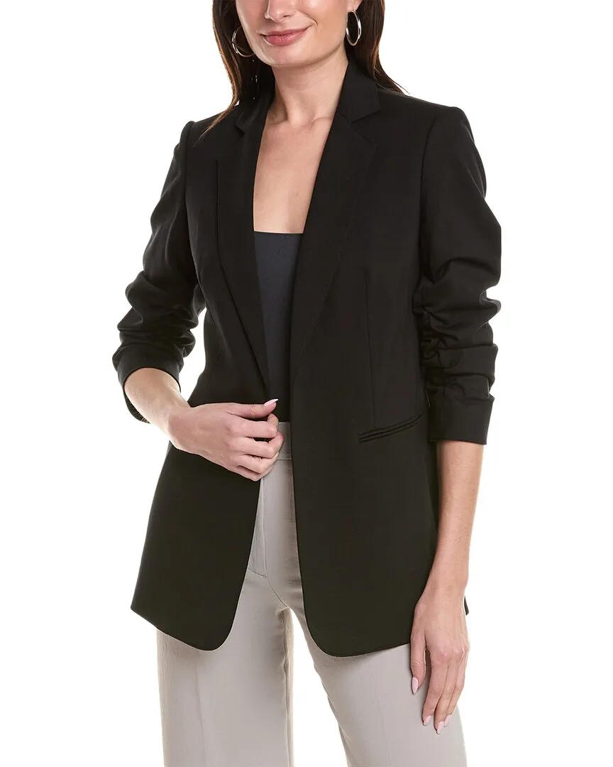 Anne Klein Scrunch Sleeve Open Jacket