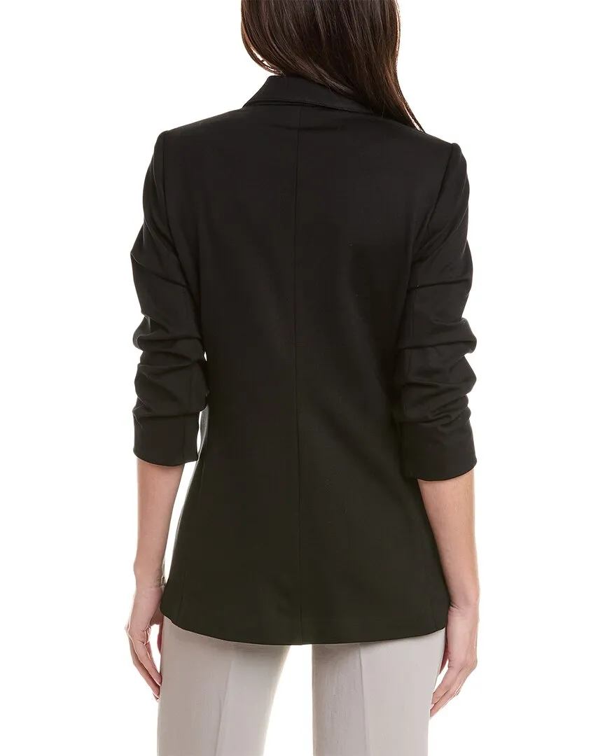 Anne Klein Scrunch Sleeve Open Jacket