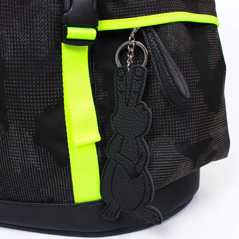 beat neon green camo backpack