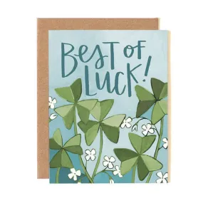 Best of Luck Clover Card