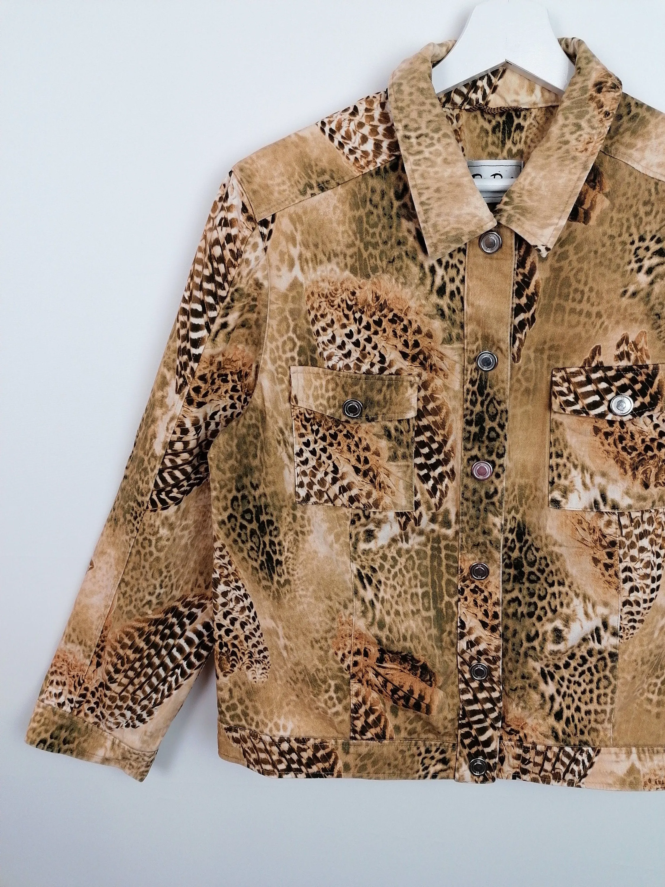 BETTY BARCLAY Jacket Animal Print - size M-L / GB 14/ F 42