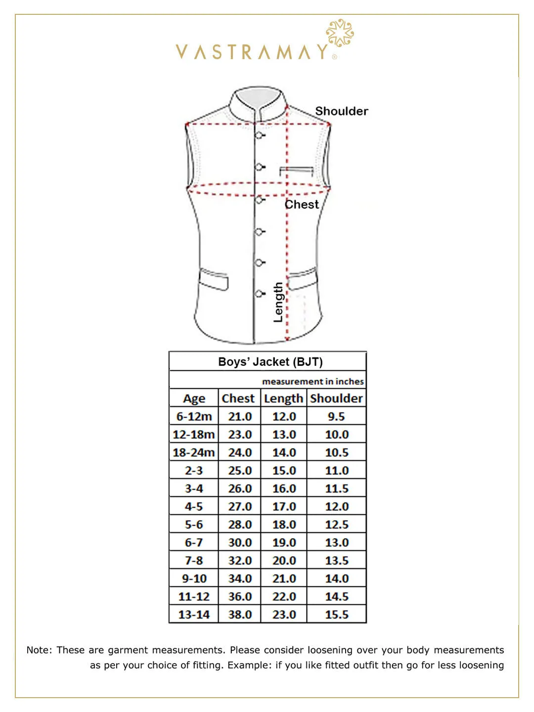 Boys' Maroon Cotton Silk Blend Nehru Jacket