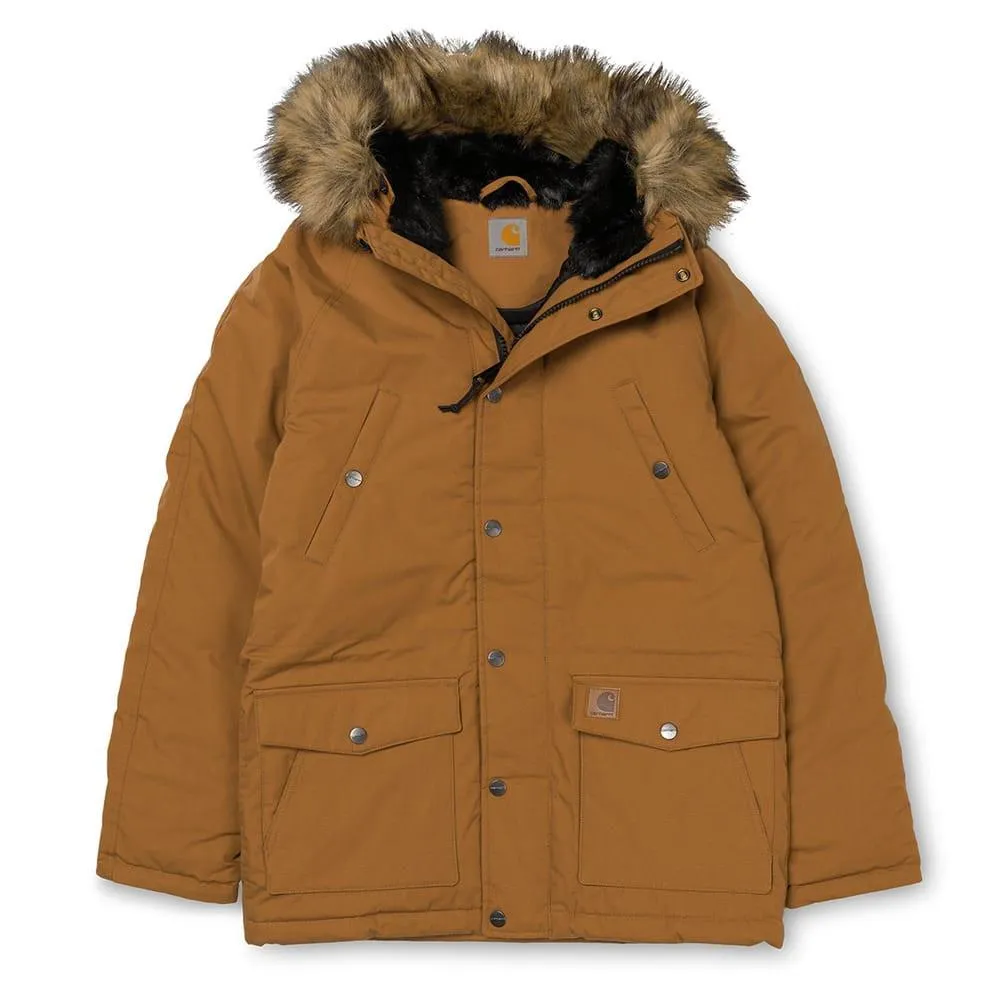 Carhartt WIP Trapper Parka Jacket - Hamilton / Brown / Tan