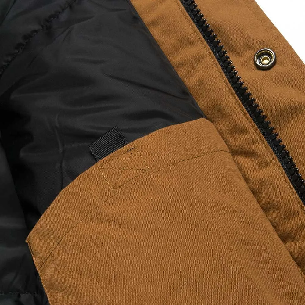 Carhartt WIP Trapper Parka Jacket - Hamilton / Brown / Tan