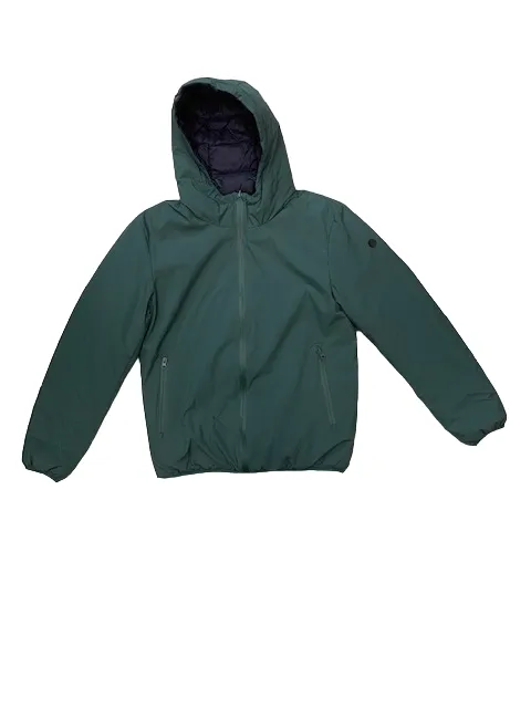 Censured Reversible men's jacket with hood JM4096 T SSK 3020 green blue