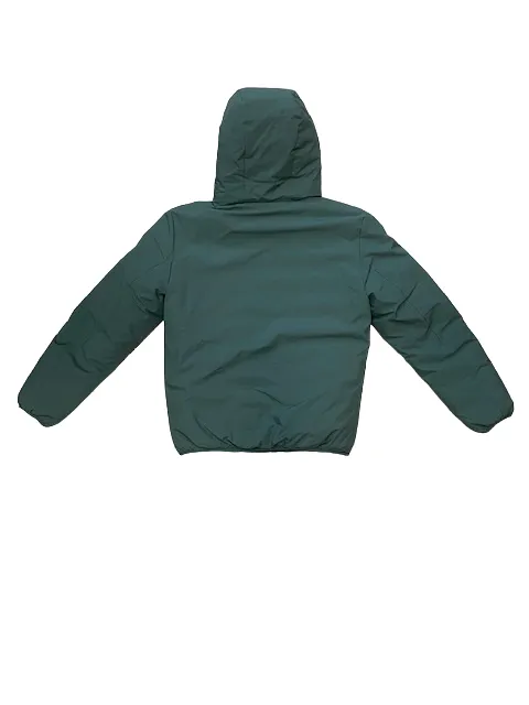 Censured Reversible men's jacket with hood JM4096 T SSK 3020 green blue