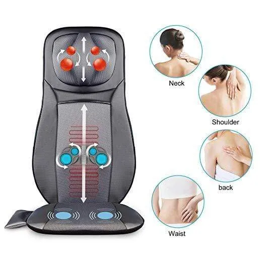 Certified Refurbished - Gel Neck & Back Full Back Massager with Shiatsu & Gel Nodes - 233G-USED