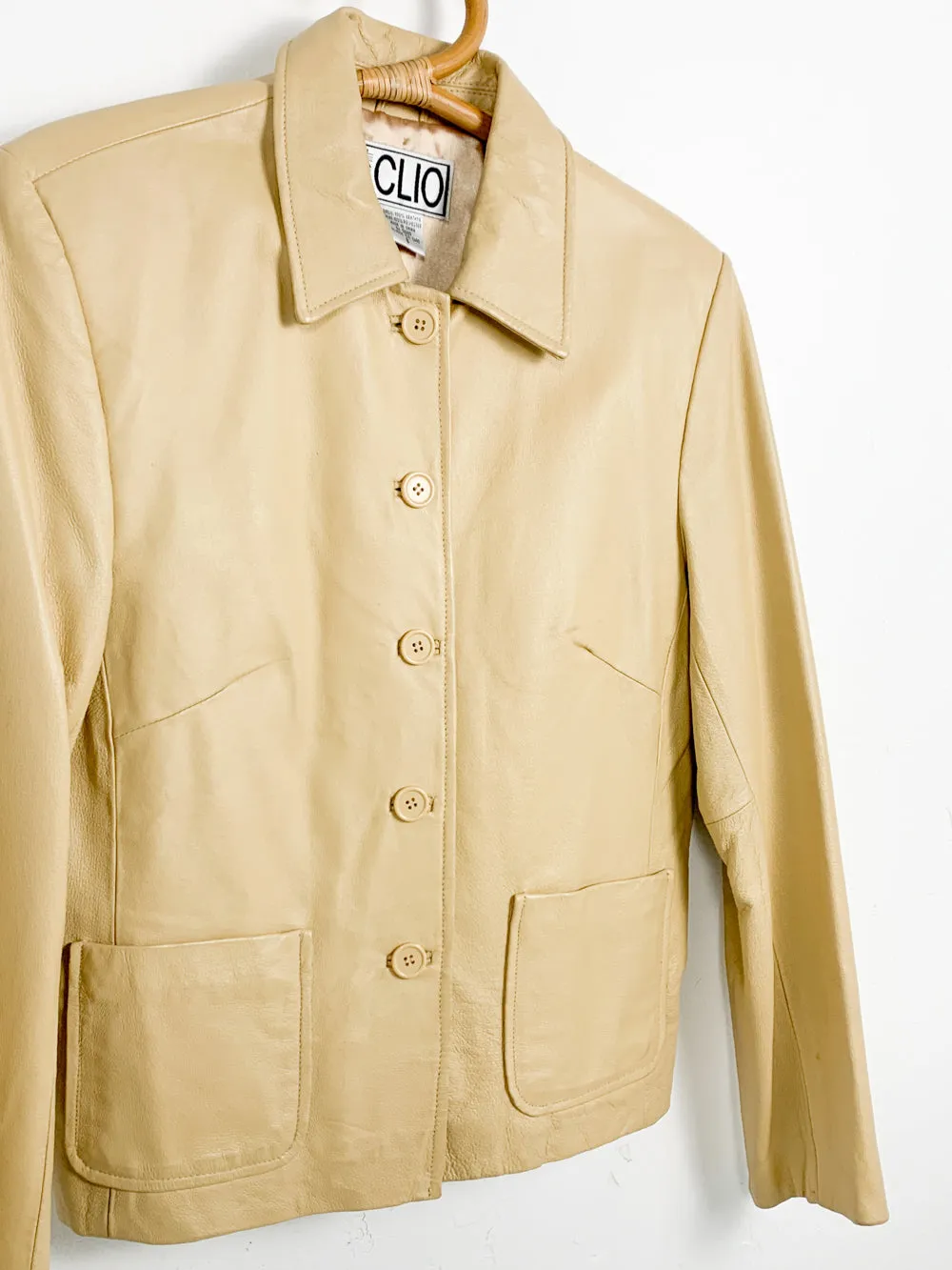 CLIO Camel Leather Jacket