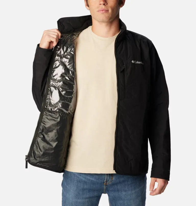 Columbia Mens Birchwood Water-Resistant Jacket with Multiple Pockets and Insulated Lining