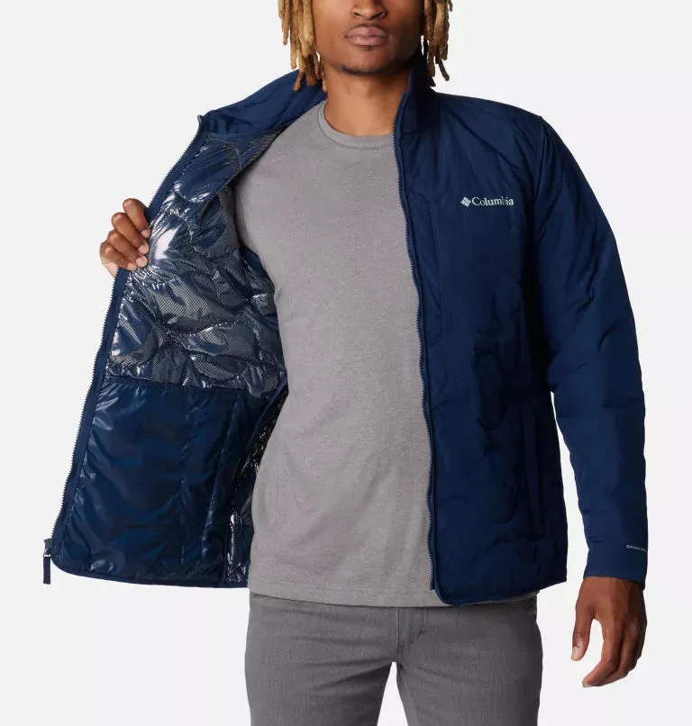 Columbia Mens Birchwood Water-Resistant Jacket with Multiple Pockets and Insulated Lining