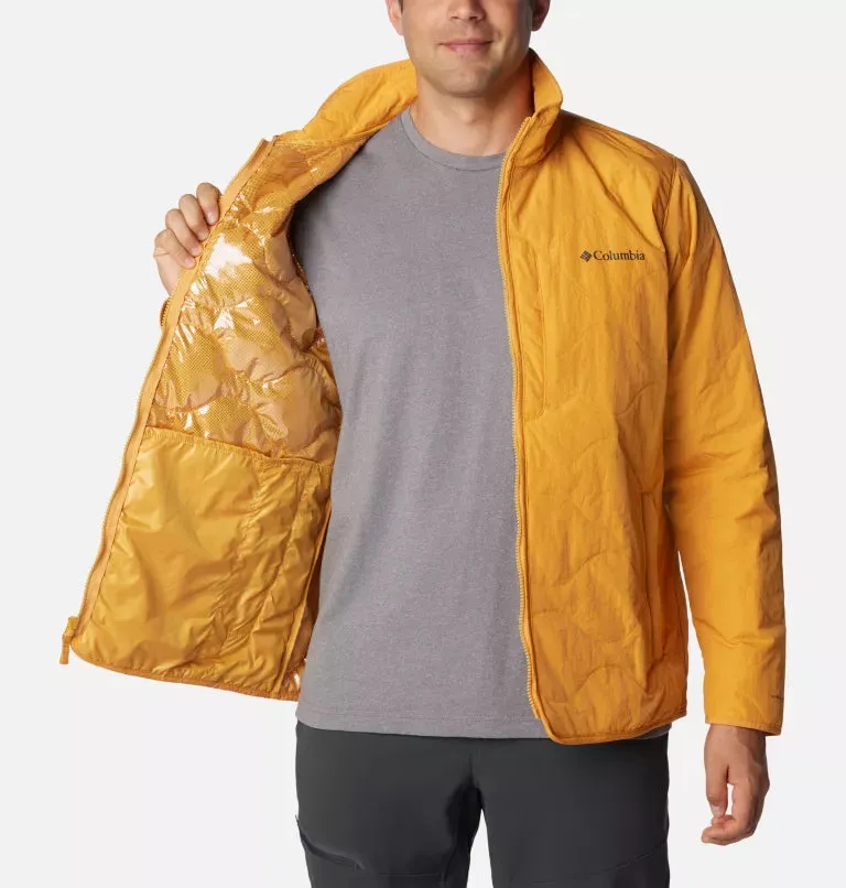 Columbia Mens Birchwood Water-Resistant Jacket with Multiple Pockets and Insulated Lining