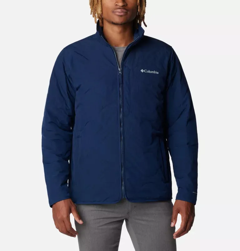 Columbia Mens Birchwood Water-Resistant Jacket with Multiple Pockets and Insulated Lining