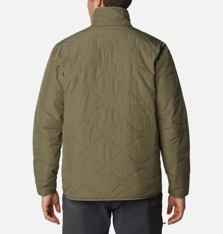 Columbia Mens Birchwood Water-Resistant Jacket with Multiple Pockets and Insulated Lining