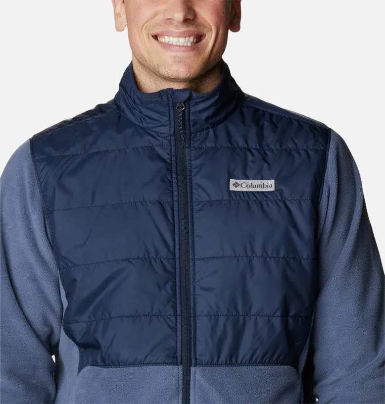 Columbia Mens Basin Butte Full Zip Microfleece With Omni-Heat Reflective Technology -DARK MOUNTAI