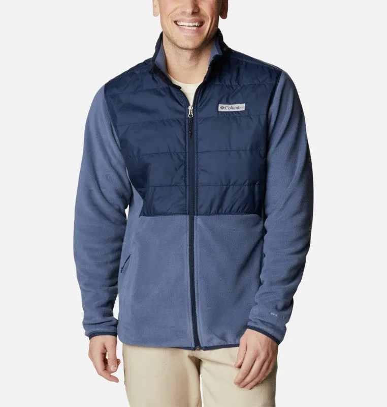 Columbia Mens Basin Butte Full Zip Microfleece With Omni-Heat Reflective Technology -DARK MOUNTAI