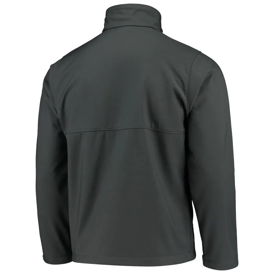 COLUMBIA MEN’S WVU ASCENDER SOFTSHELL JACKET - CHARCOAL