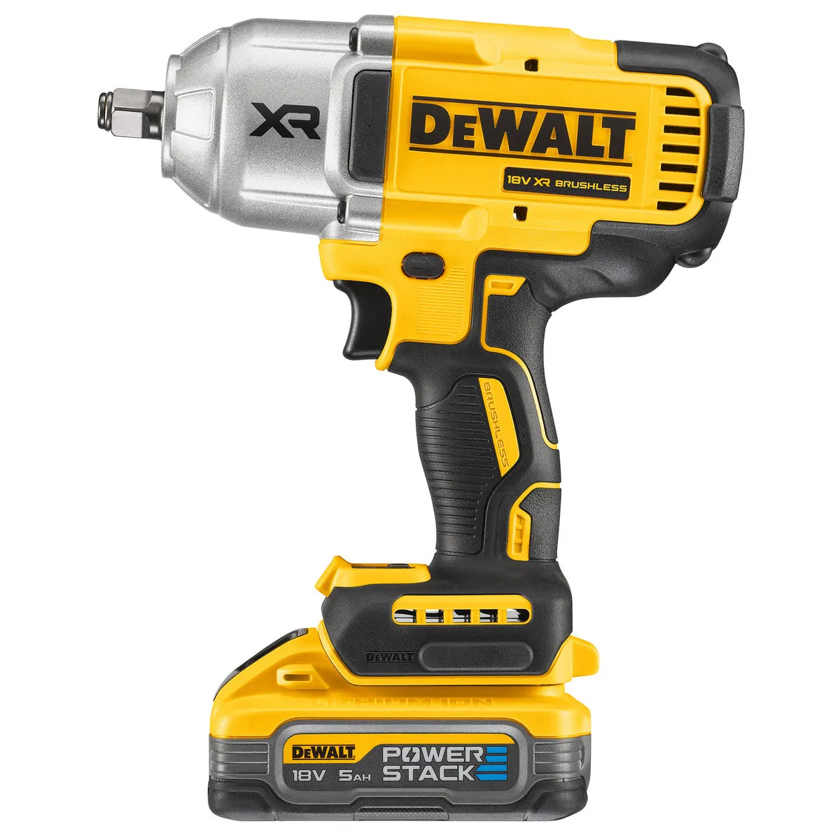 DeWalt DCF900H2T-GB 18V XR Brushless 1/2” Impact Wrench with 2 x 5.0Ah Batteries & Charger