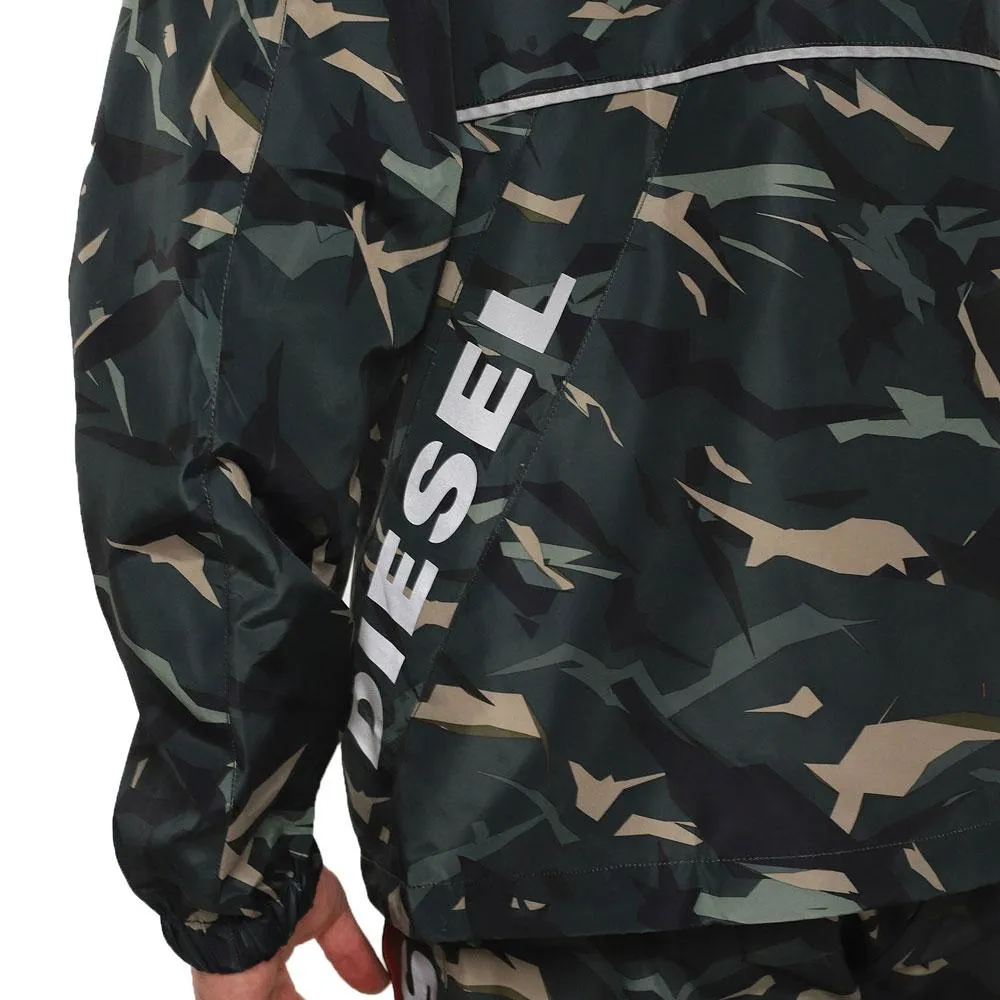 Diesel BMOWT-WINDSEA-P Hooded Shell Jacket  Camouflage