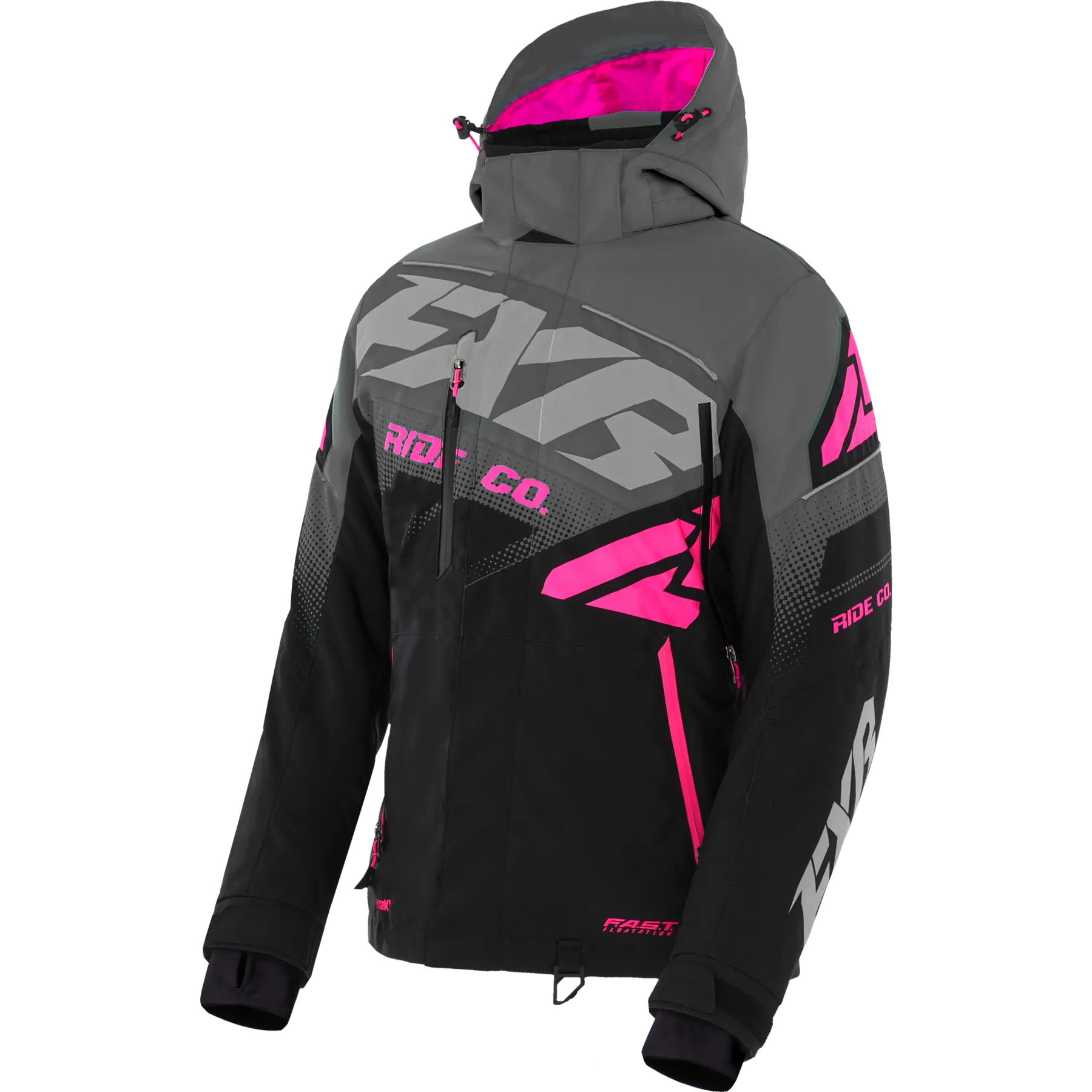 FXR Boost FX Womens Jacket Black/Char/Fuchsia