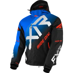 FXR CX Jacket Blue Black Fade/Lt Grey/Nuke Red