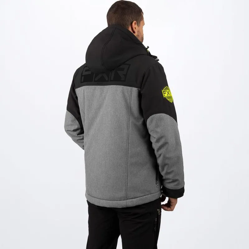 FXR Men's Vertical Pro Insulated Softshell Grey Heather/Hi-Vis