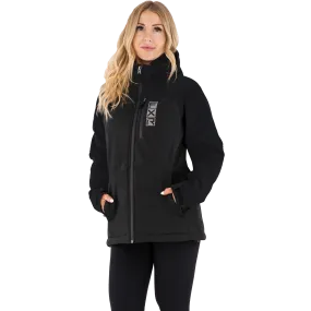 FXR Women's Vertical Pro Insulated Softshell Black/Electric Pink