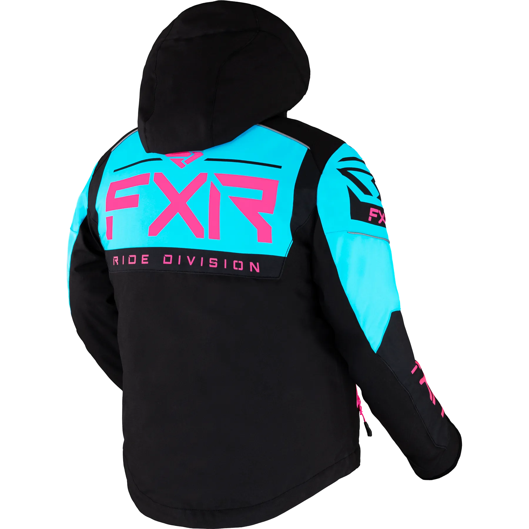 FXR Youth Helium Jacket Black/Sky Blue/Electric Pink