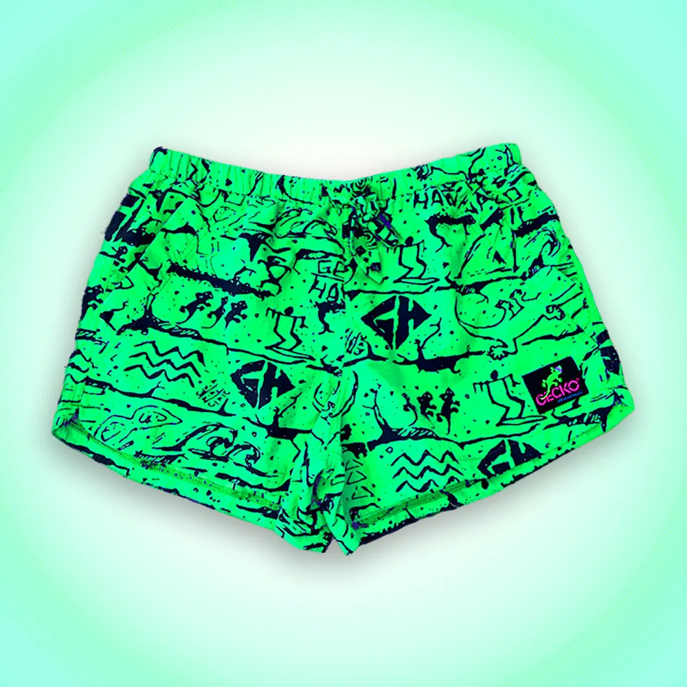 Gecko Wall - Neon Green Beach Runners (Unisex)