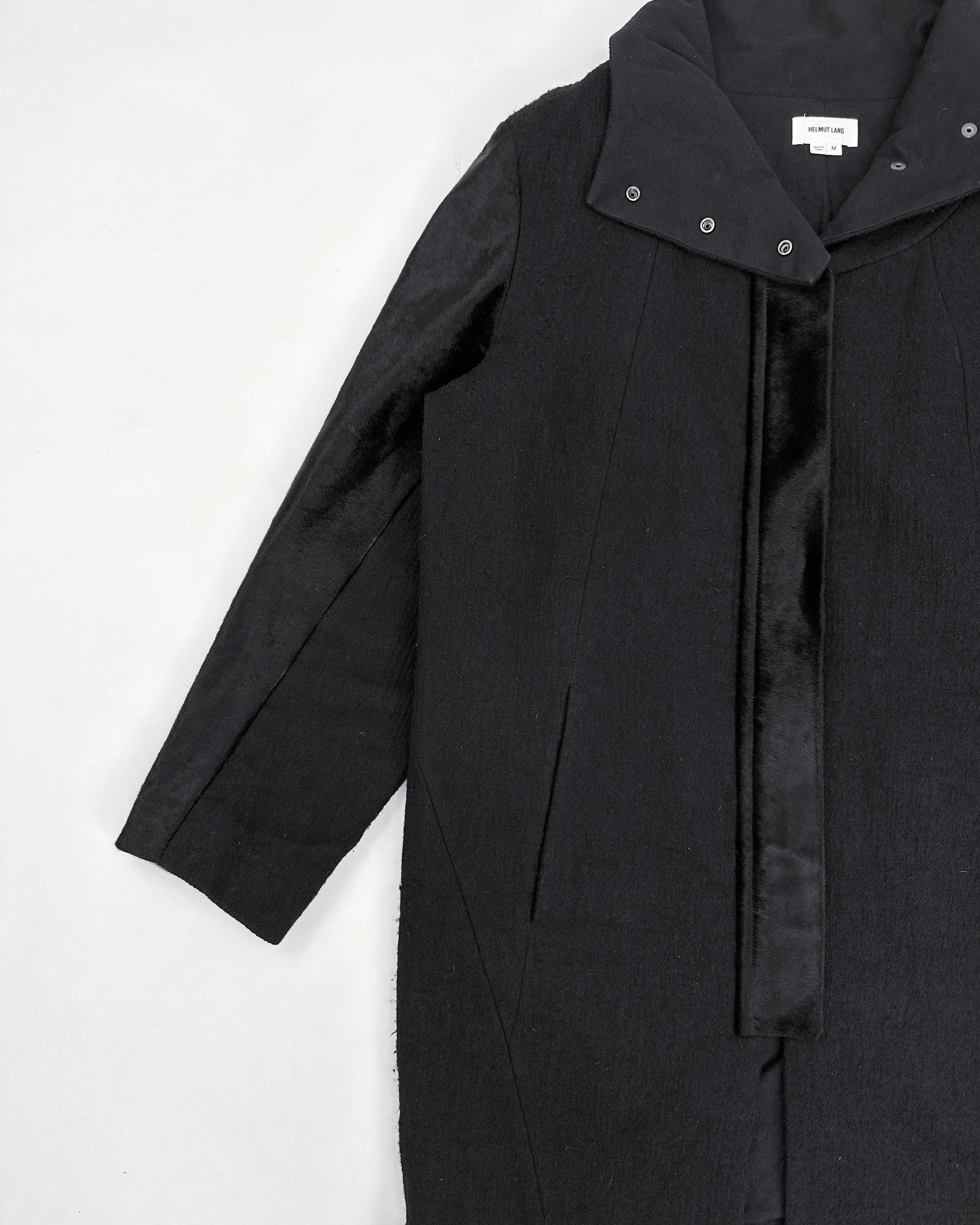 Helmut Lang Calf Fur Black Jacket 2000's