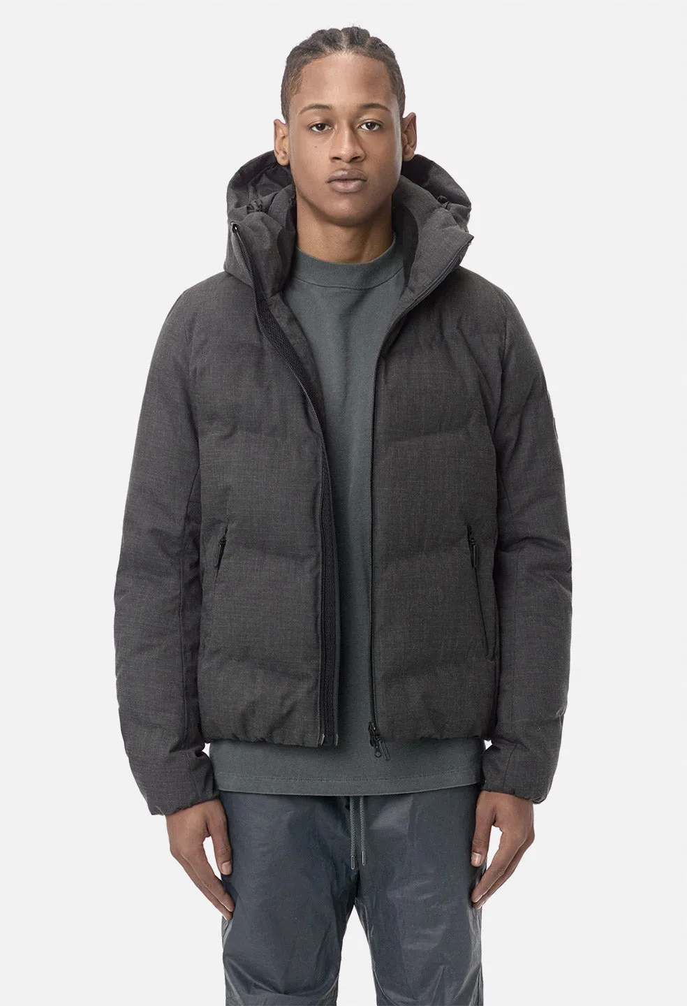 John Elliott X Descente Allterrain Mizusawa Down Jacket / Charcoal Wool