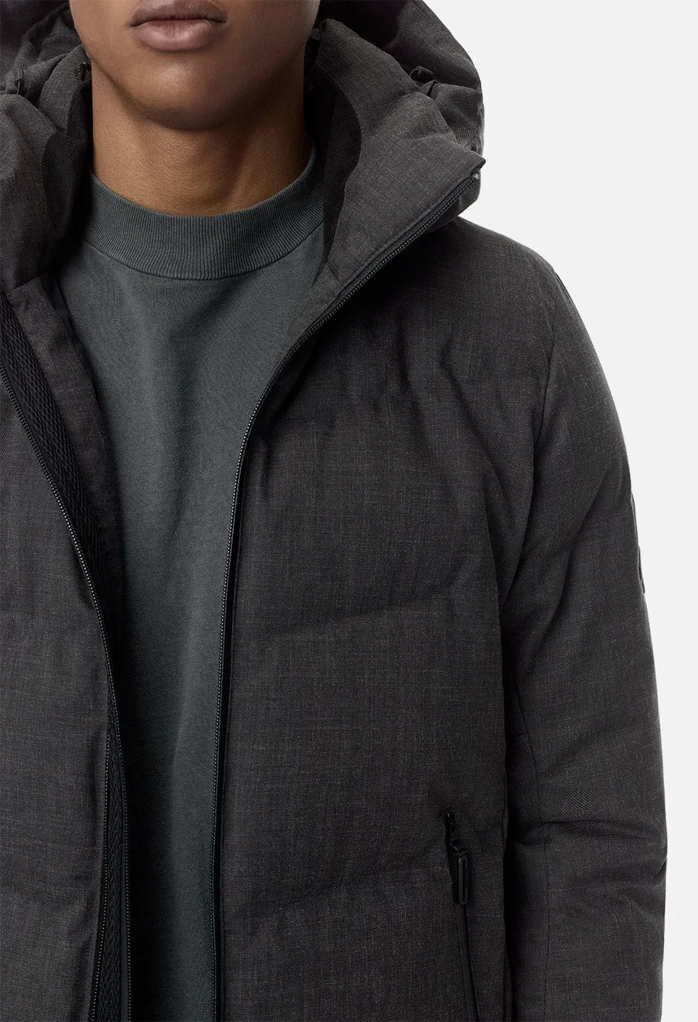 John Elliott X Descente Allterrain Mizusawa Down Jacket / Charcoal Wool