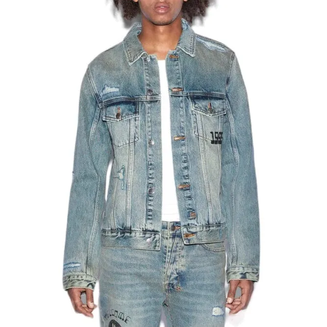 Ksubi Classic Throw Bak Denim Jacket (Indigo Denim) MPS24JK004