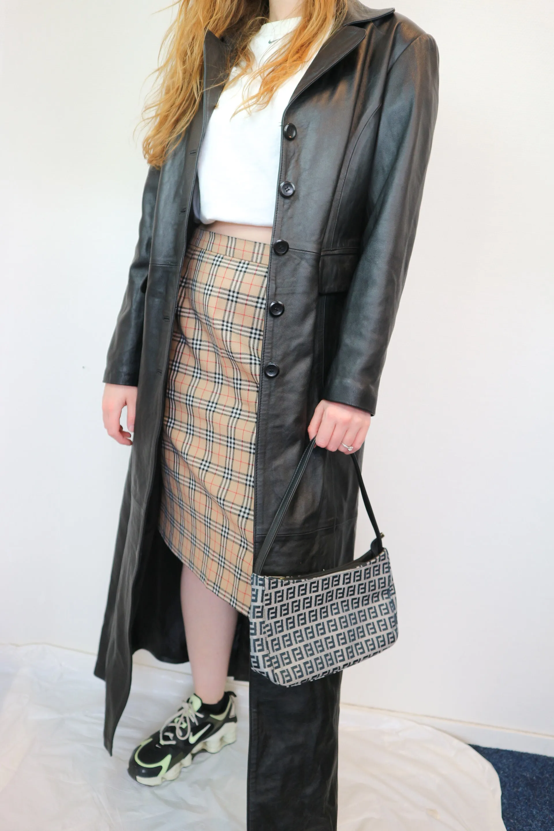 Leather Trenchcoat M/L