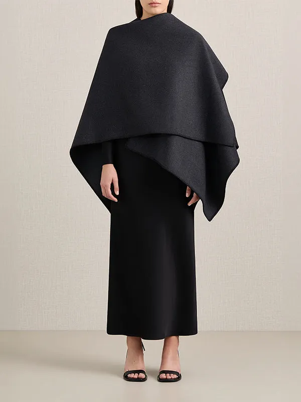 Lena Wrap in Charcoal Melange