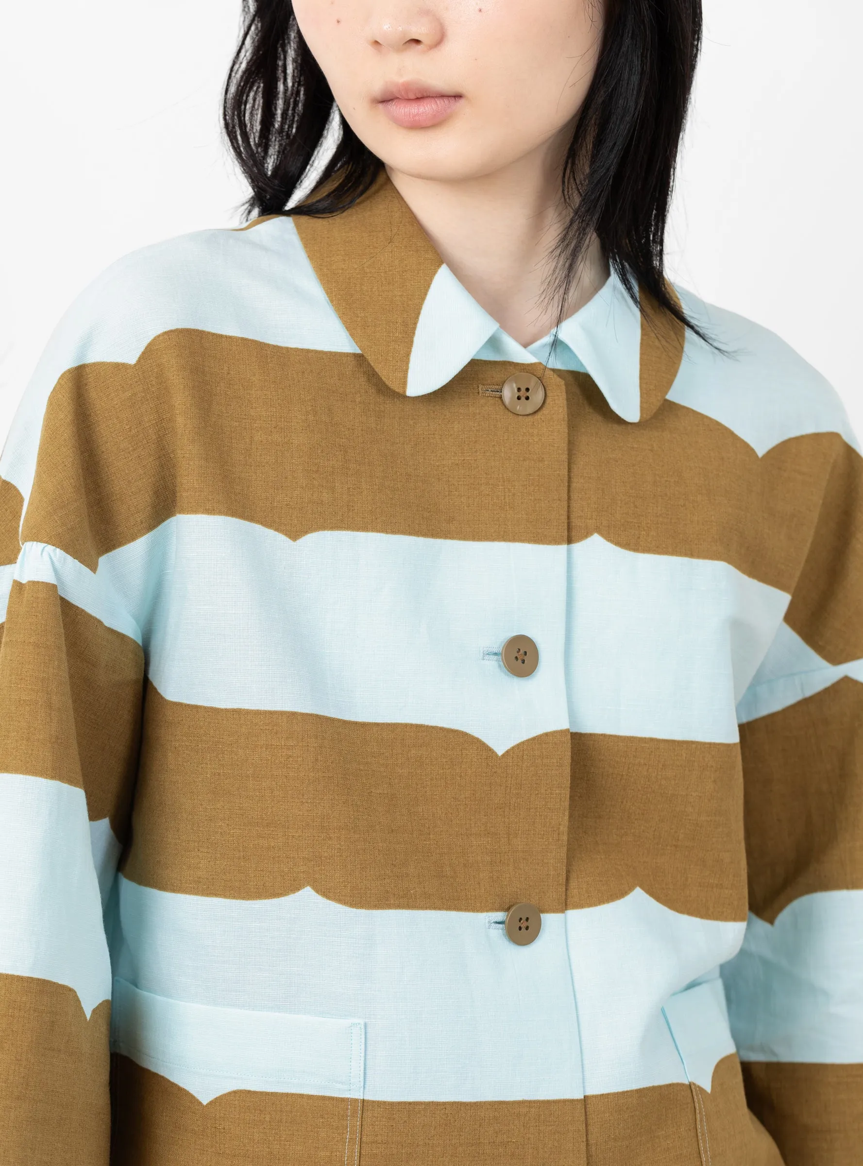 Little Wave Jacket Khaki/Blue