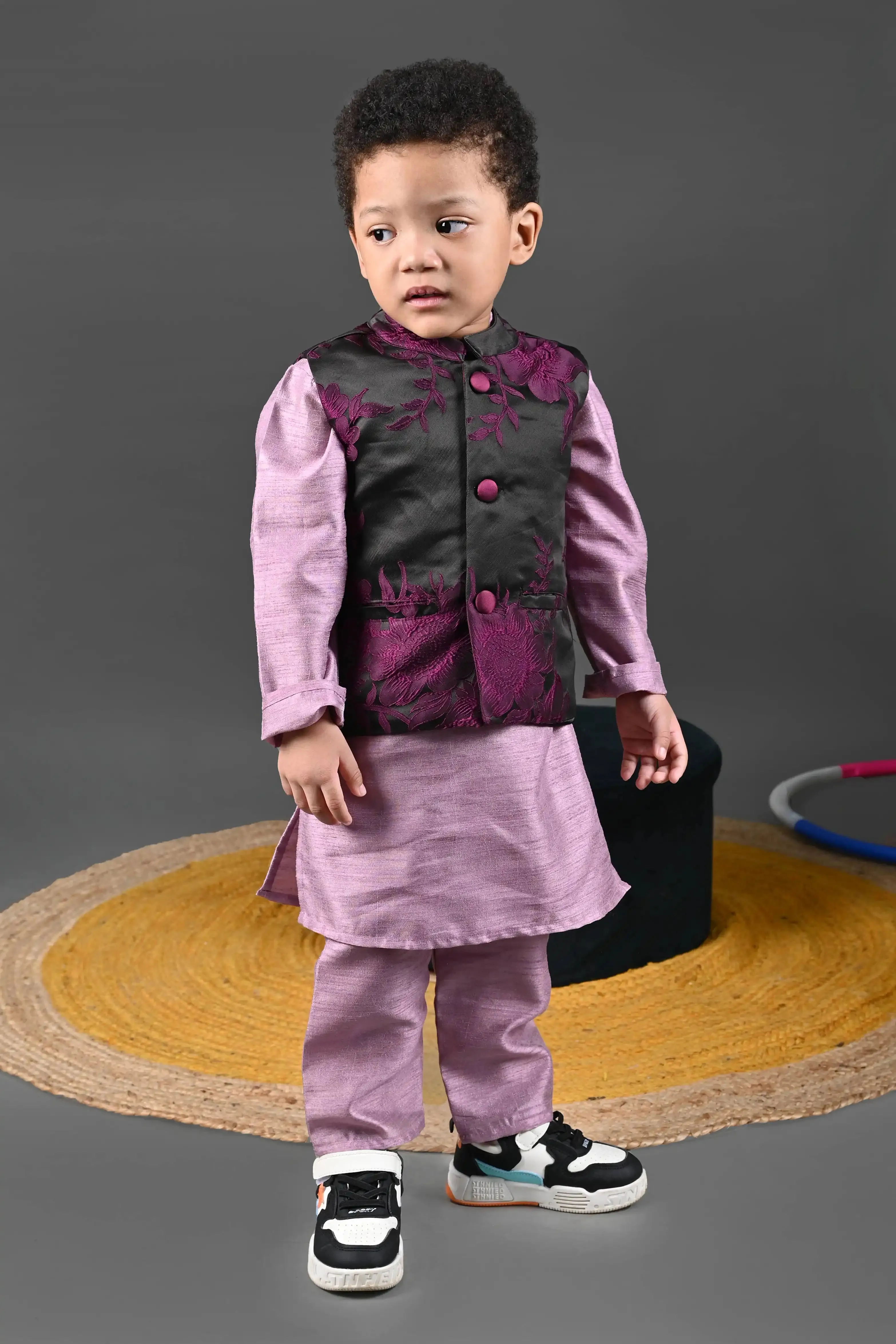 Majestic Glam Kurta Set With Jacket