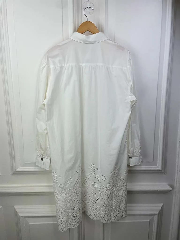 Malissa J Broderie Anglaise Shirt Tunic - White