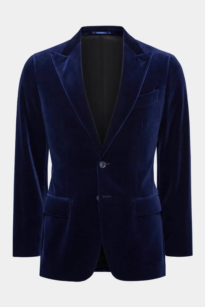 Matias Cocktail Jacket - Navy Velvet