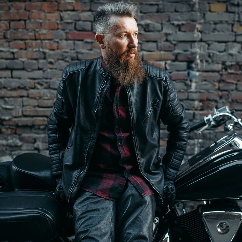 Men's Cafe Racer Jacket | KC Leather Signature Range - Andrew