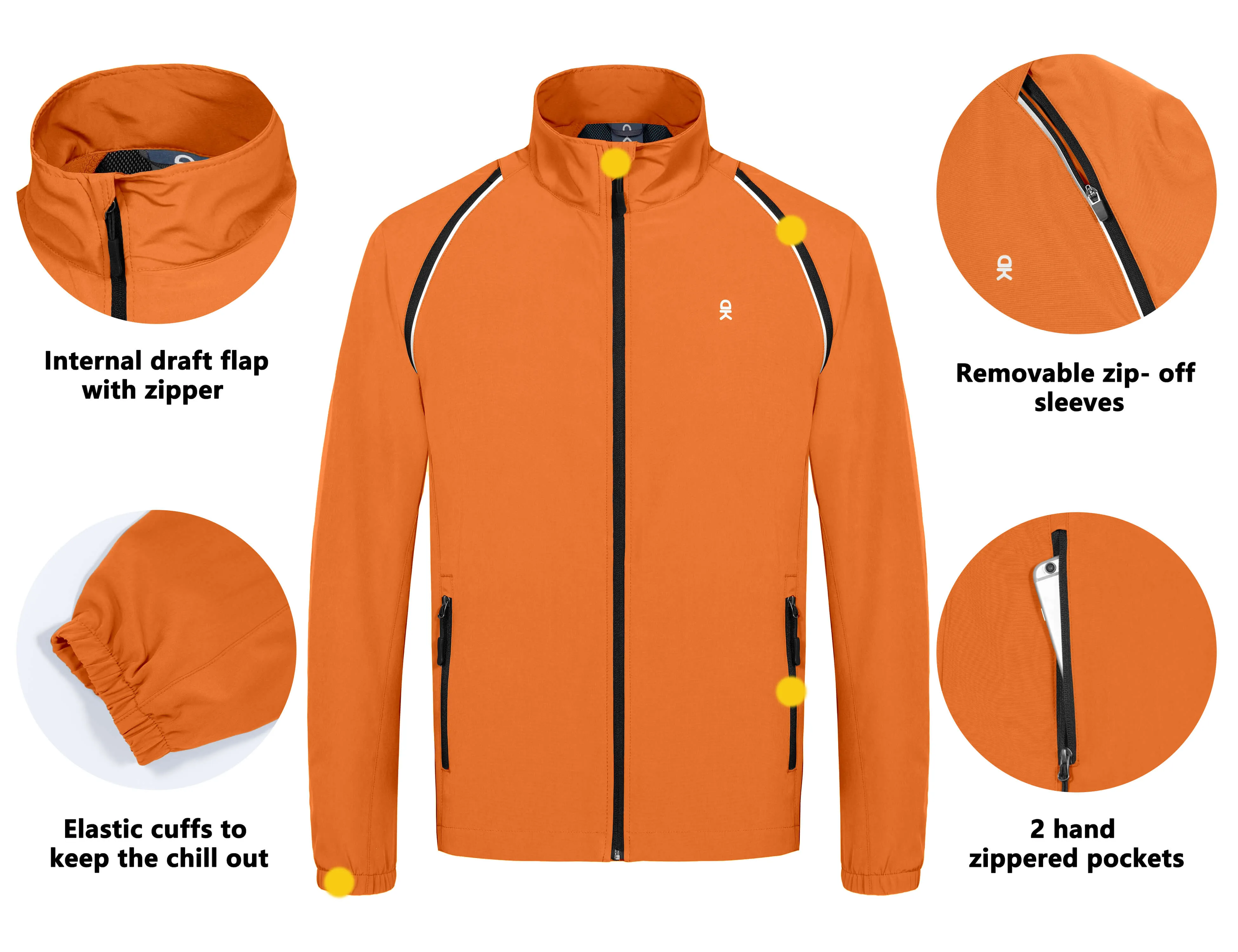 Men's Quick-Dry UPF 50  Running Cycling Jacket