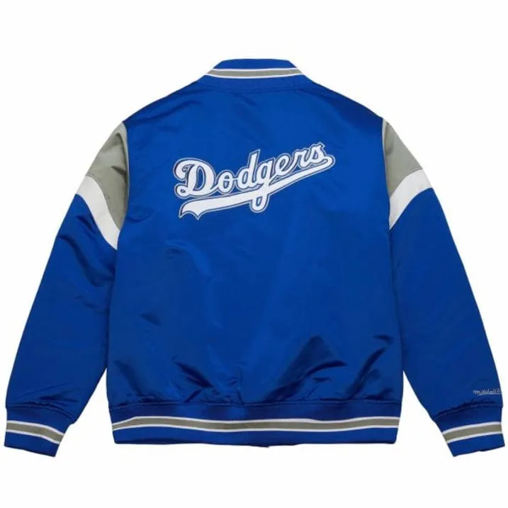 Mitchell & Ness MLB Los Angeles Dodgers Heavyweight Satin Jacket (Royal)