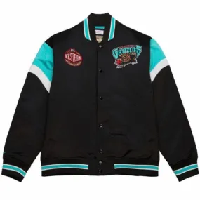 Mitchell & Ness NBA Vancouver Grizzlies Heavyweight Satin Jacket (Black)