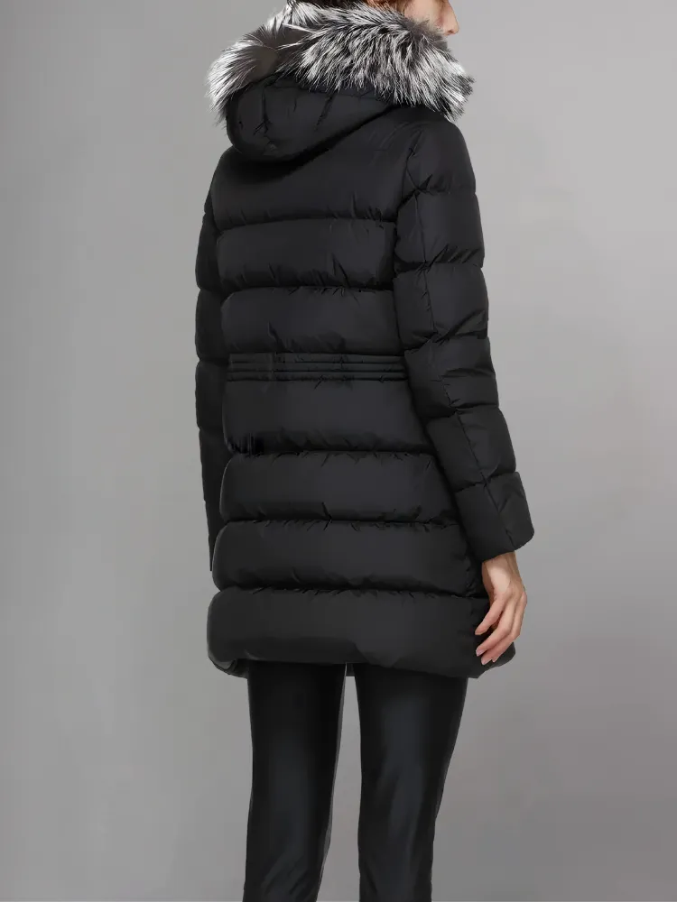 Moncler Black 'Aphroti' Hooded Parka Jacket