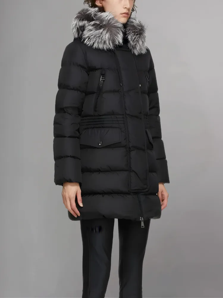 Moncler Black 'Aphroti' Hooded Parka Jacket