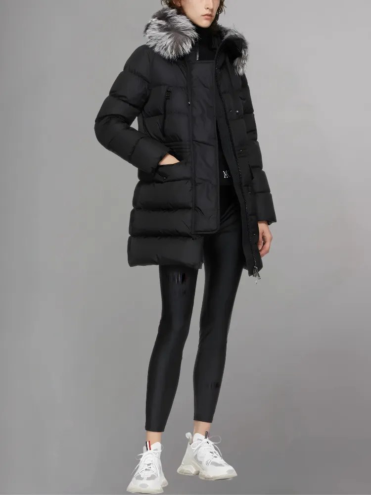 Moncler Black 'Aphroti' Hooded Parka Jacket