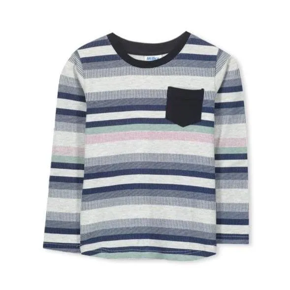 Multi Stripe Tee (Milky Kids)